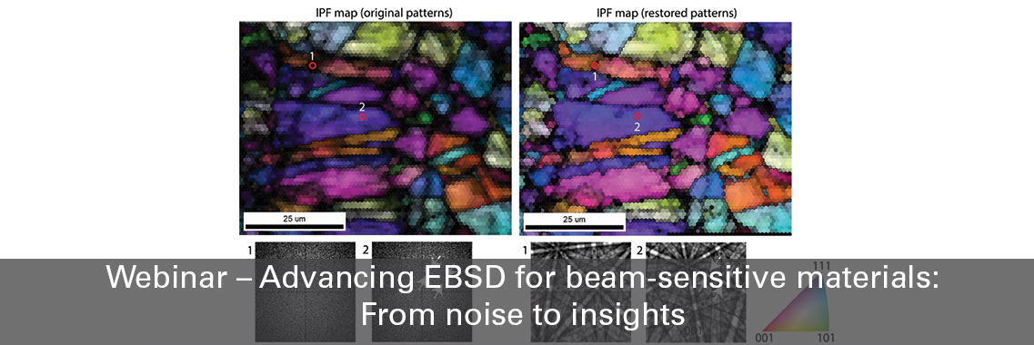 Webinar - Advancing EBSD for beam-sensitive materials: From noise to insights