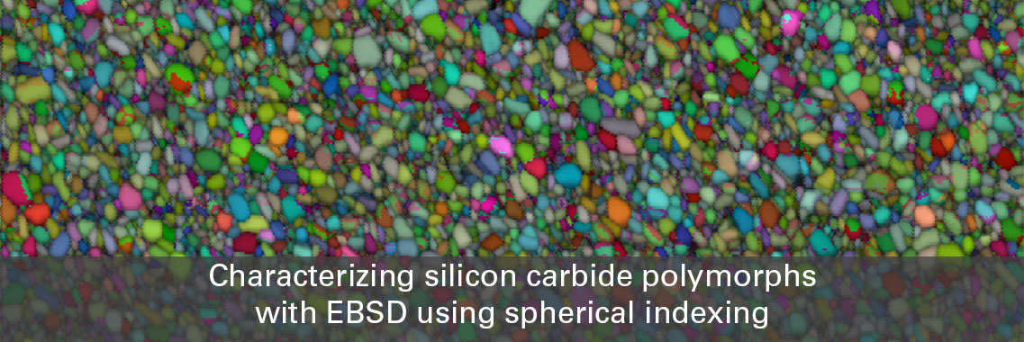 Characterizing silicon carbide polymorphs with EBSD using spherical indexing