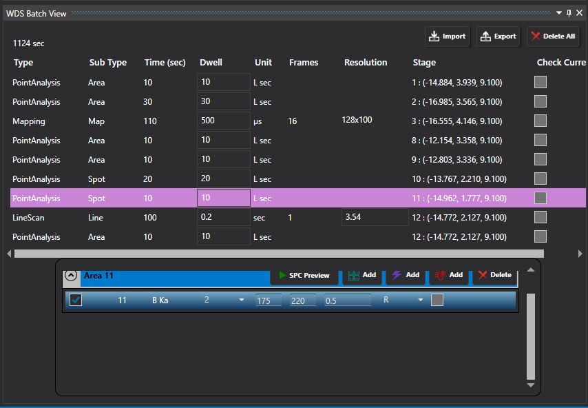 Combined EDS-WDS batch list.