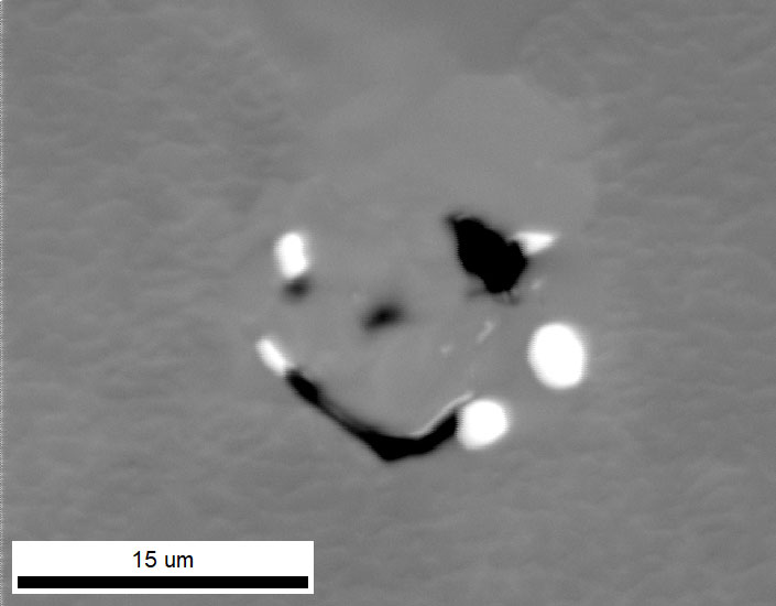 A PRIAS map from an ROI placed at the top of the EBSD pattern.