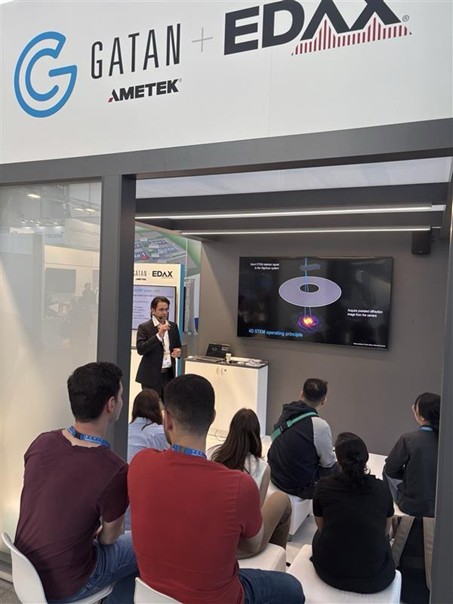 Dr. Saleh Gorji gives a presentation on DigitalMicrograph 4D STEM workflows for orientation mapping.